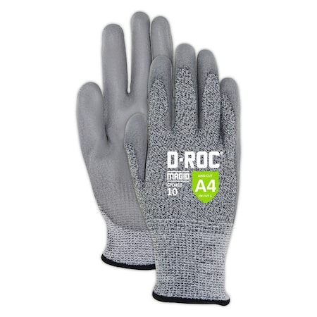 Magid Cut-Resistant Coated Gloves, Cut Level A4 , Polyurethane 1 PR GPD452-8
